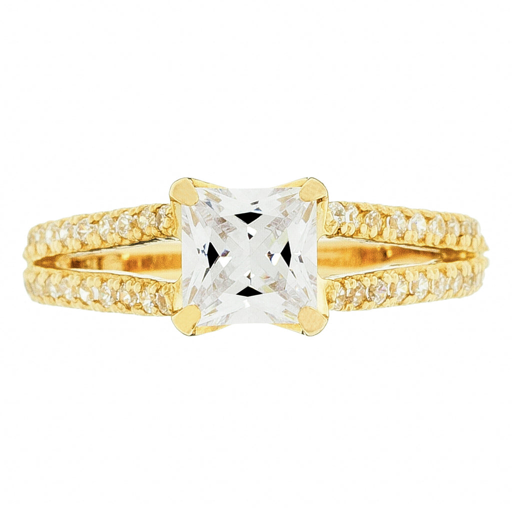 Bague "La Merveilleuse" - Or Jaune 375/1000 Et Zirconium