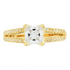 Bague "La Merveilleuse" - Or Jaune 375/1000 Et Zirconium