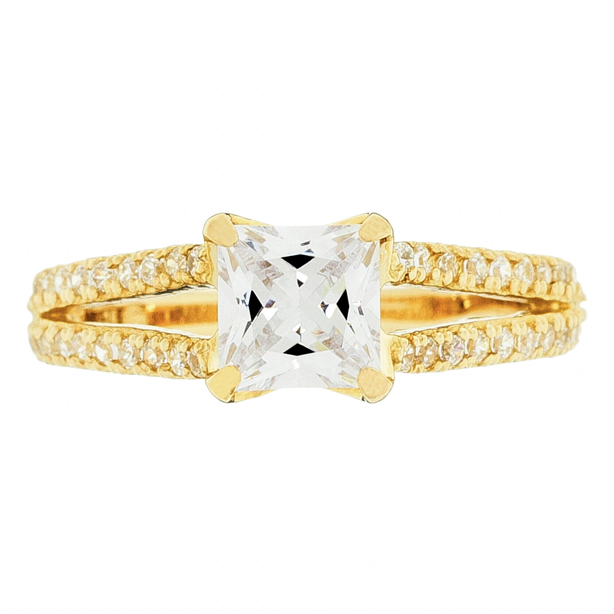 Bague "La Merveilleuse" - Or Jaune 375/1000 Et Zirconium