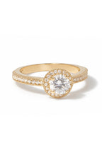 Bague "Harmonie" Or Jaune 375/1000 Et Zirconium