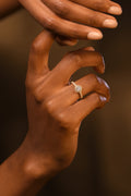 Bague "Harmonie" Or Jaune 375/1000 Et Zirconium
