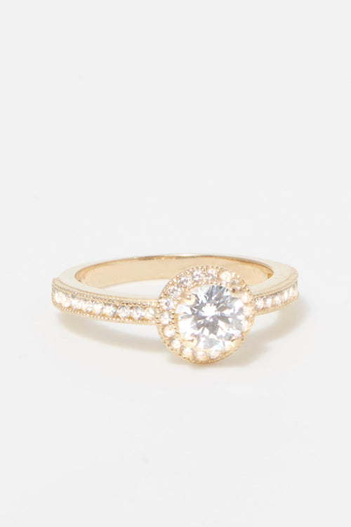 Bague "Harmonie" - Or Jaune 375/1000 Et Zirconium