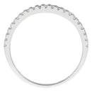 Bague "Délicatesse" Or Blanc 375/1000 Et Zirconium