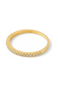 Bague "Délicatesse" Or Jaune 375/1000 Et Zirconium