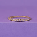 "Délicatesse" Ring - Yellow Gold 375/1000 and Zirconium