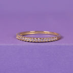 "Délicatesse" Ring - Yellow Gold 375/1000 and Zirconium