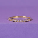 "Delicacy" Ring - 375/1000 Yellow Gold and Zirconium