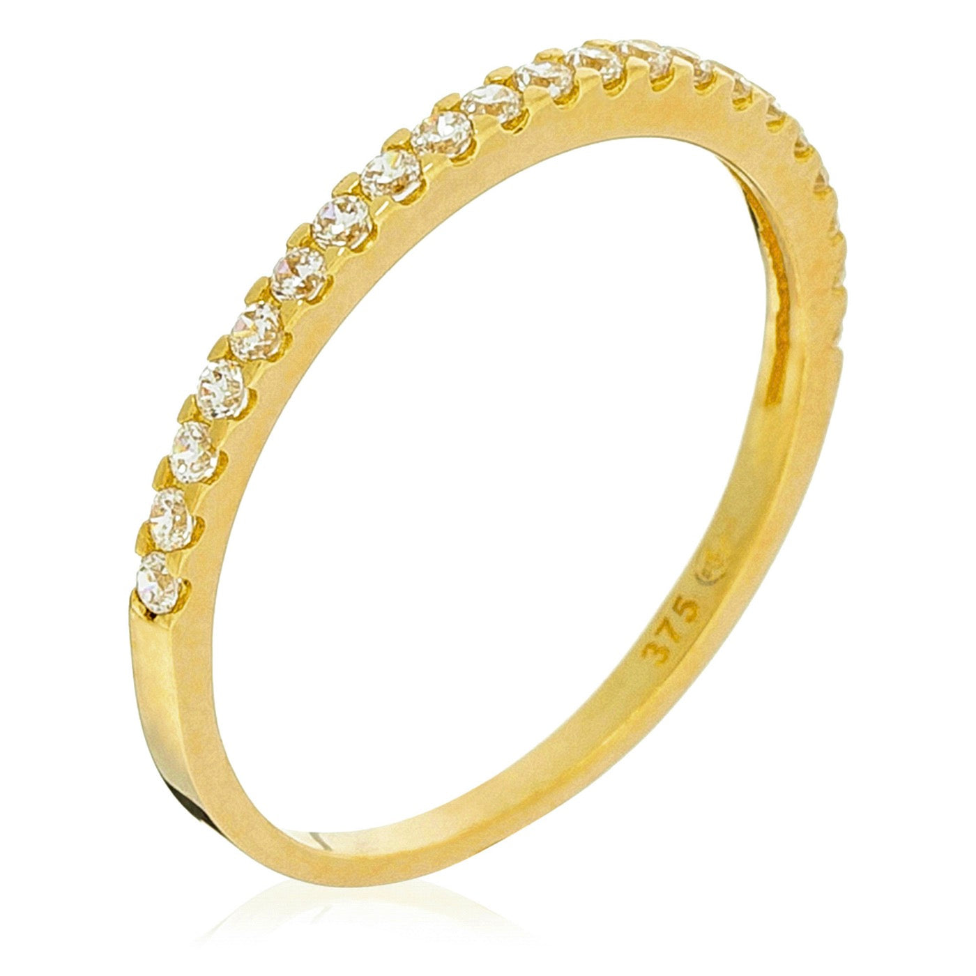 "Délicatesse" Ring - Yellow Gold 375/1000 and Zirconium