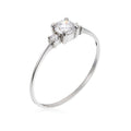 "Intuition" Ring in 375/1000 White Gold and Zirconium