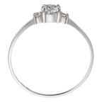 "Intuition" Ring White Gold 375/1000 And Zirconium