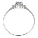 Bague "Intuition" Or Blanc 375/1000 Et Zirconium