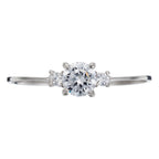 "Intuition" Ring White Gold 375/1000 And Zirconium