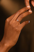 Bague "Intuition" Or Blanc 375/1000 Et Zirconium