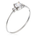 "Intuition" Ring White Gold 375/1000 And Zirconium