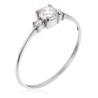 "Intuition" Ring White Gold 375/1000 And Zirconium