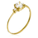 Bague "Intuition" Or Jaune 375/1000 Et Zirconium