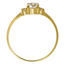 Bague "Intuition" Or Jaune 375/1000 Et Zirconium