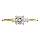 Bague "Intuition" Or Jaune 375/1000 Et Zirconium
