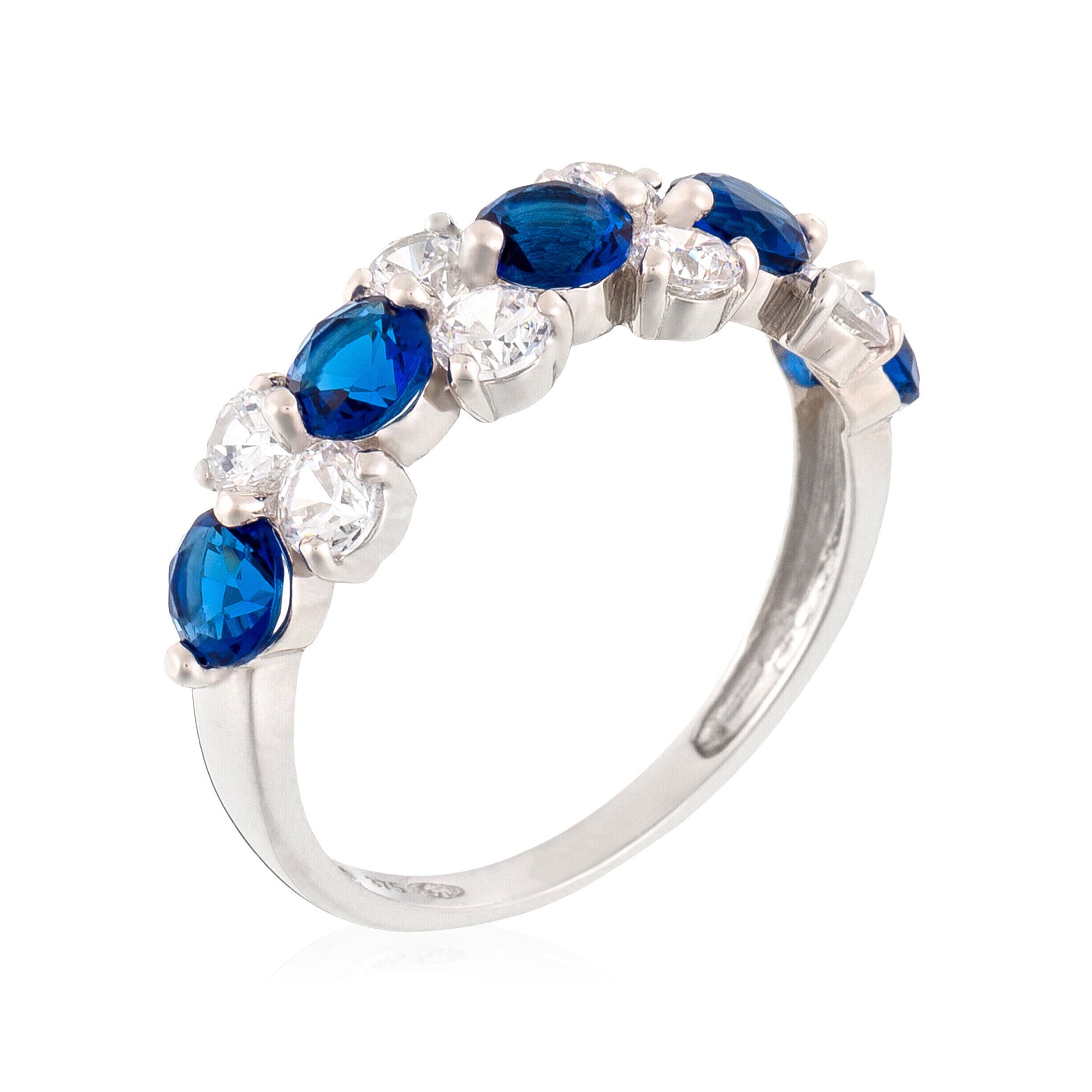 "Océan" White Gold Ring 375/1000