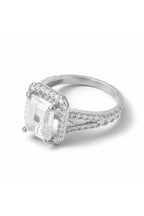 Bague "Splendeur" Or Blanc 375/1000 Et Zirconium