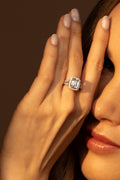 Bague "Splendeur" Or Blanc 375/1000 Et Zirconium