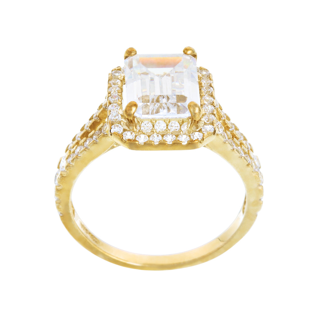 "Splendeur" Ring Yellow Gold 375/1000 and Zirconium