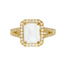 Bague "Splendeur" Or Jaune 375/1000 Et Zirconium