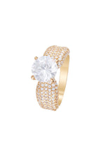 Bague "Don D'Amour" Or Jaune 375/1000 Et Zirconium