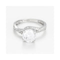 "Tourbillon" Ring in 375/1000 White Gold and Zirconium