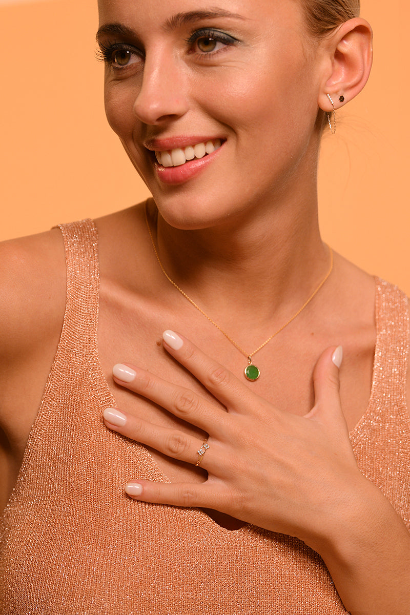 "Rencontre Florale" Ring - 375/1000 Yellow Gold