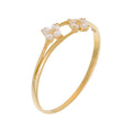 "Floral Encounter" Ring, 375/1000 Yellow Gold