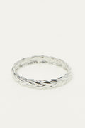 Gedraaide ring Witgoud 375/1000