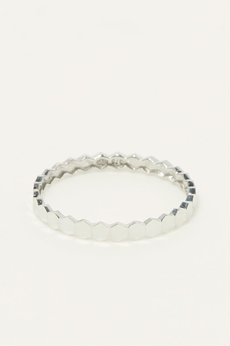 “Fiancee” Ring 375/1000 White Gold