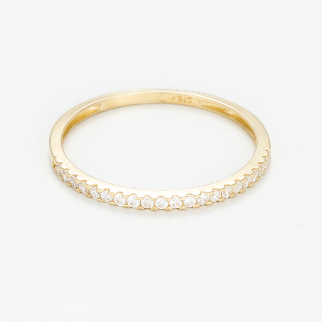 "Hélios" Ring - Yellow Gold 375/1000 And Zircon