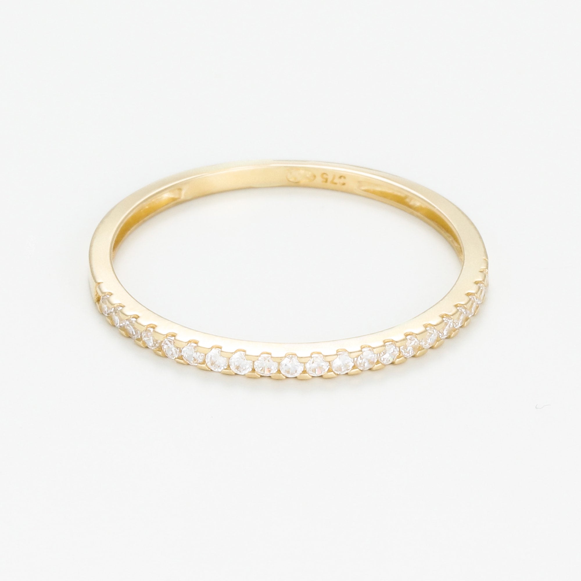 "Hélios" Ring - Yellow Gold 375/1000 And Zircon