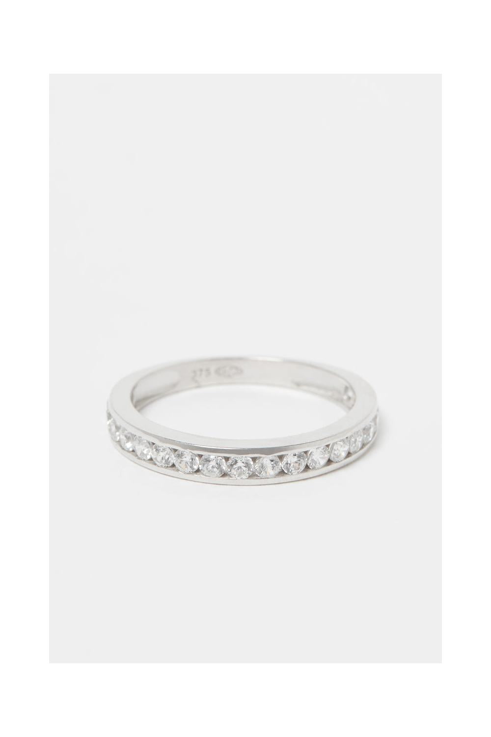 "Engagement" Ring in 375/1000 White Gold