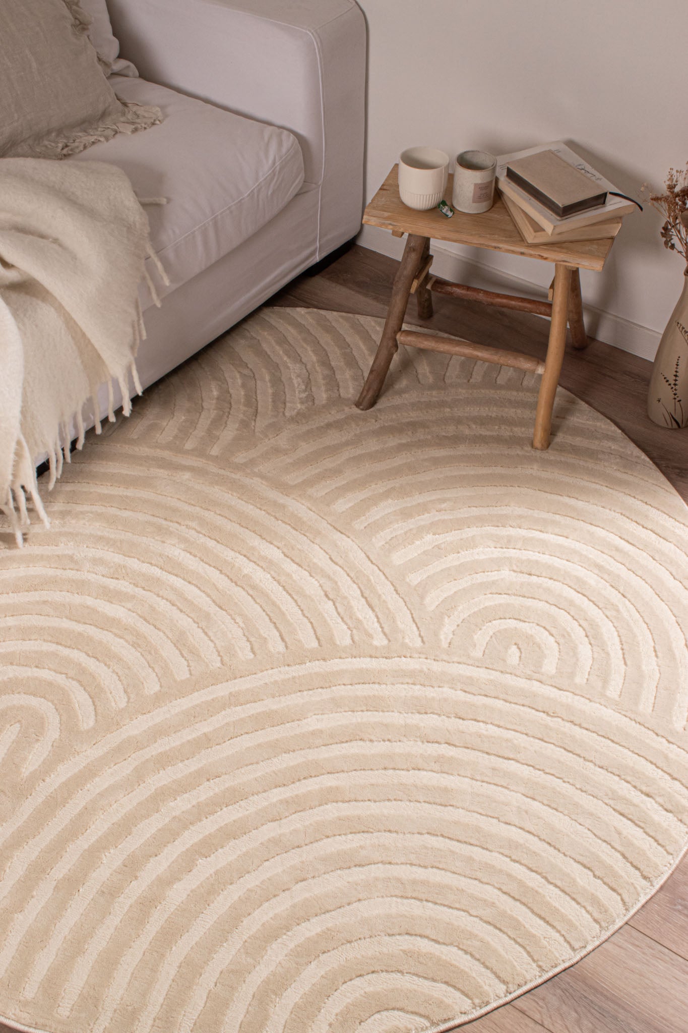 Bianca - Tapis D'Intérieur - Polypropylène - Creme