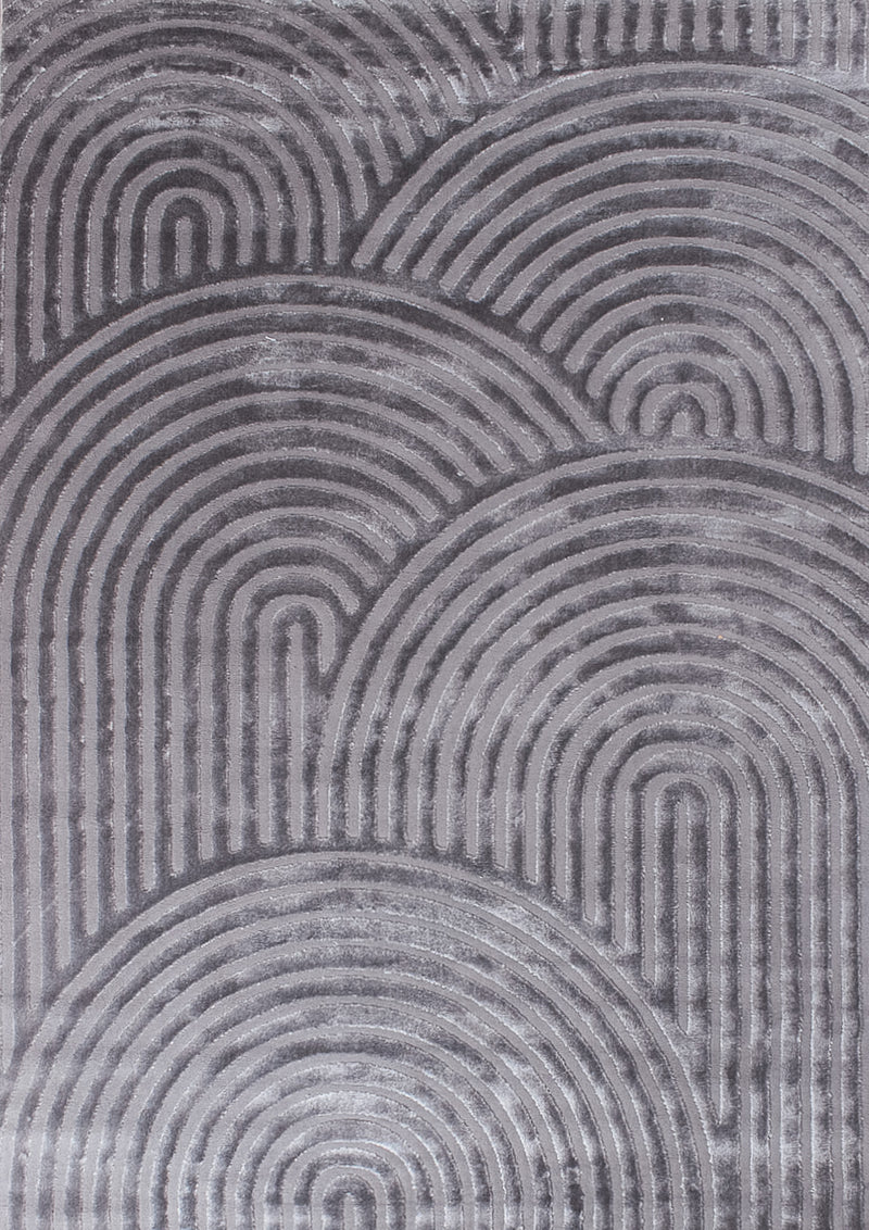 Tapis Bianca 157 - Motif Graphique - Gris - Intérieur