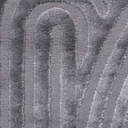 Tapis arc-en-ciel gris avec longs poils en relief : BIA157GRI BIANCA