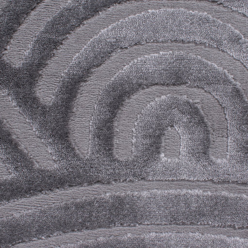 Tapis arc-en-ciel gris avec longs poils en relief : BIA157GRI BIANCA