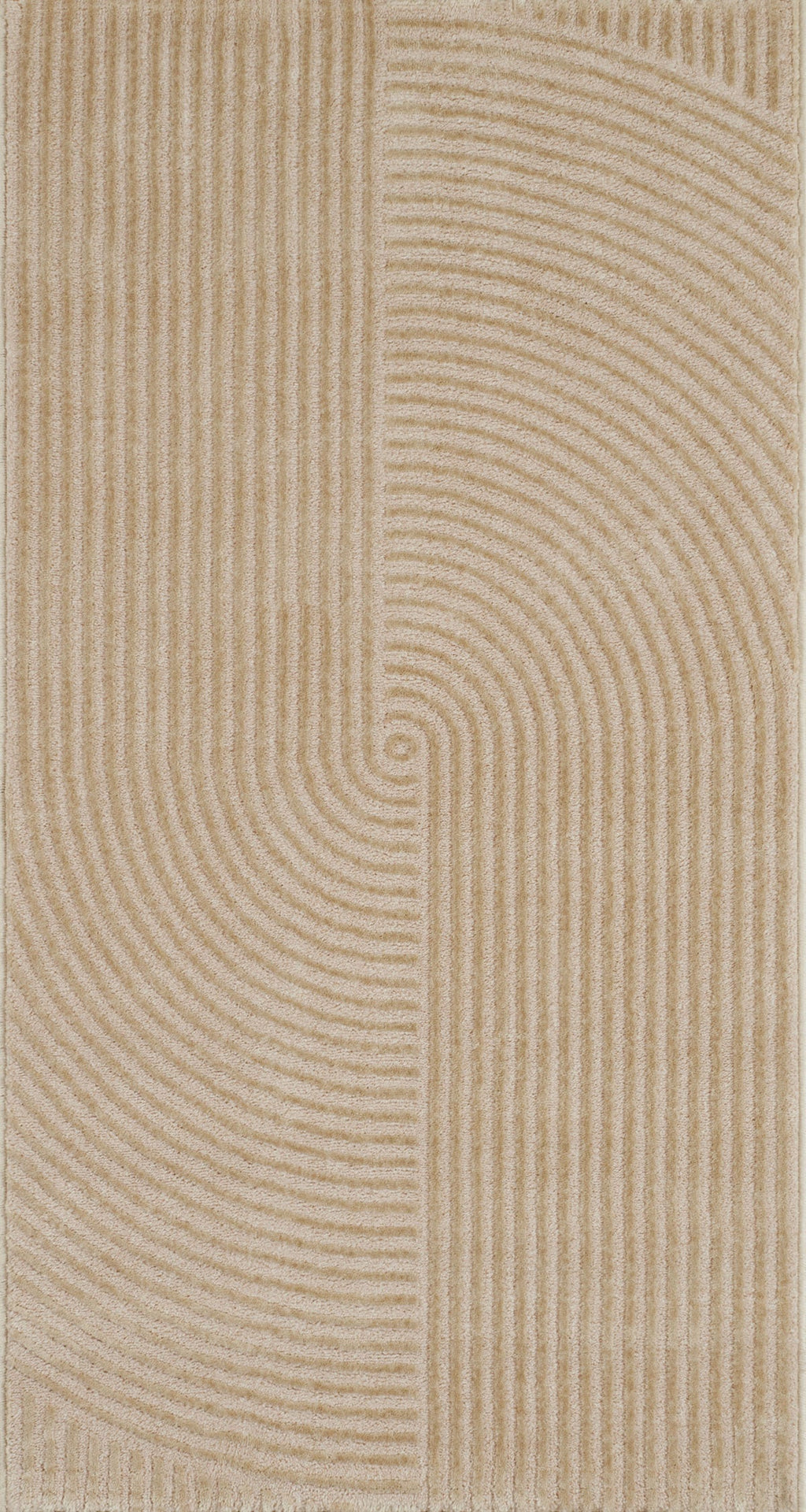 Geometric pattern rug in beige relief pile: BIA159BEI BIANCA