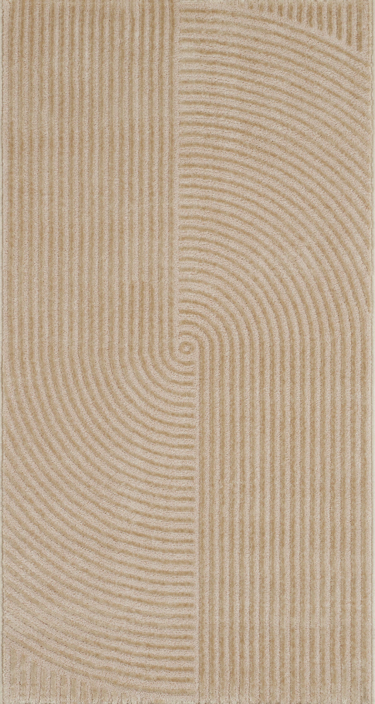 Geometric pattern rug in beige relief pile: BIA159BEI BIANCA