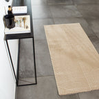 Geometric pattern rug in beige relief pile: BIA159BEI BIANCA