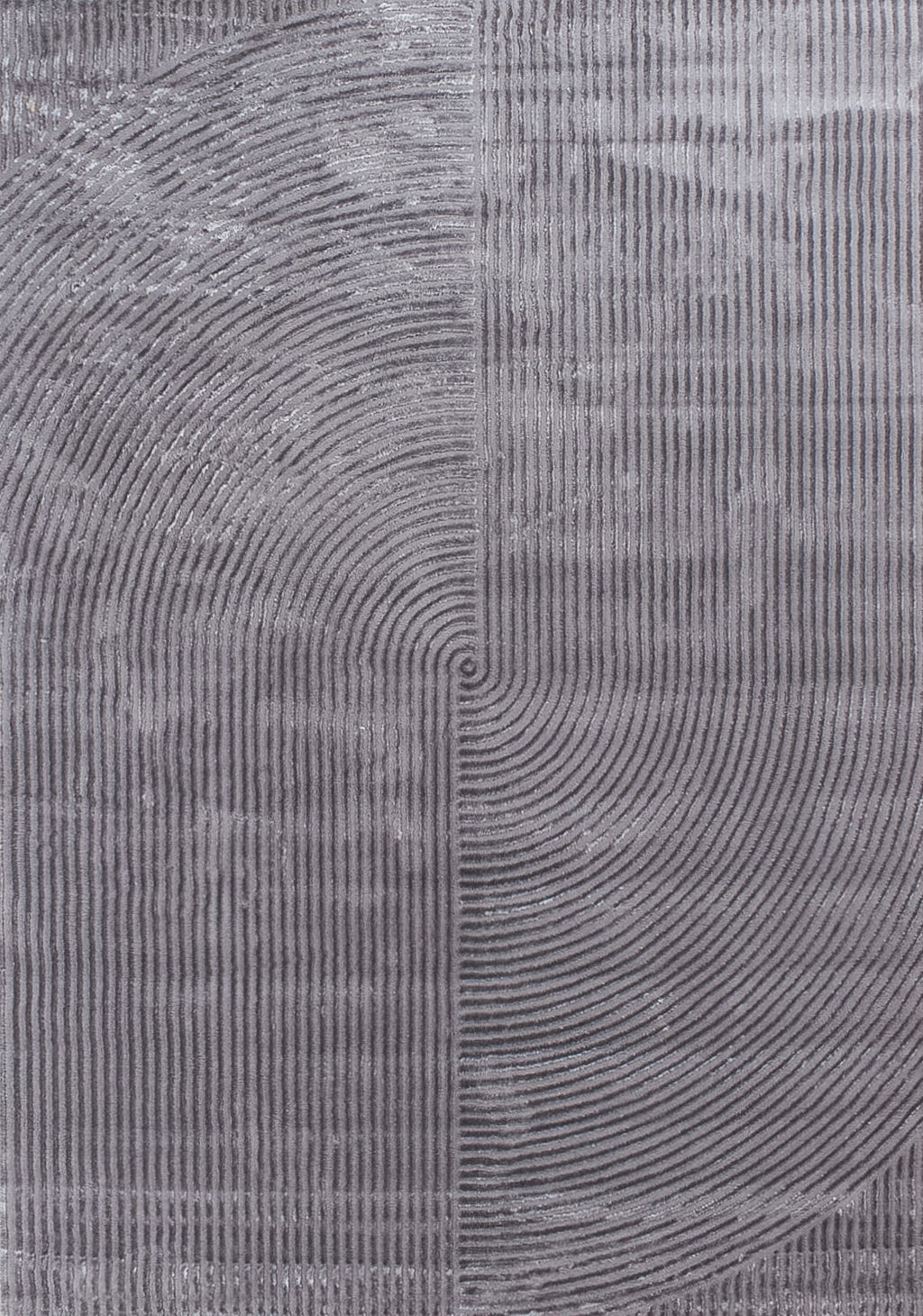 Alfombra con motivos geométricos en pelo en relieve gris: BIA159GRI BIANCA