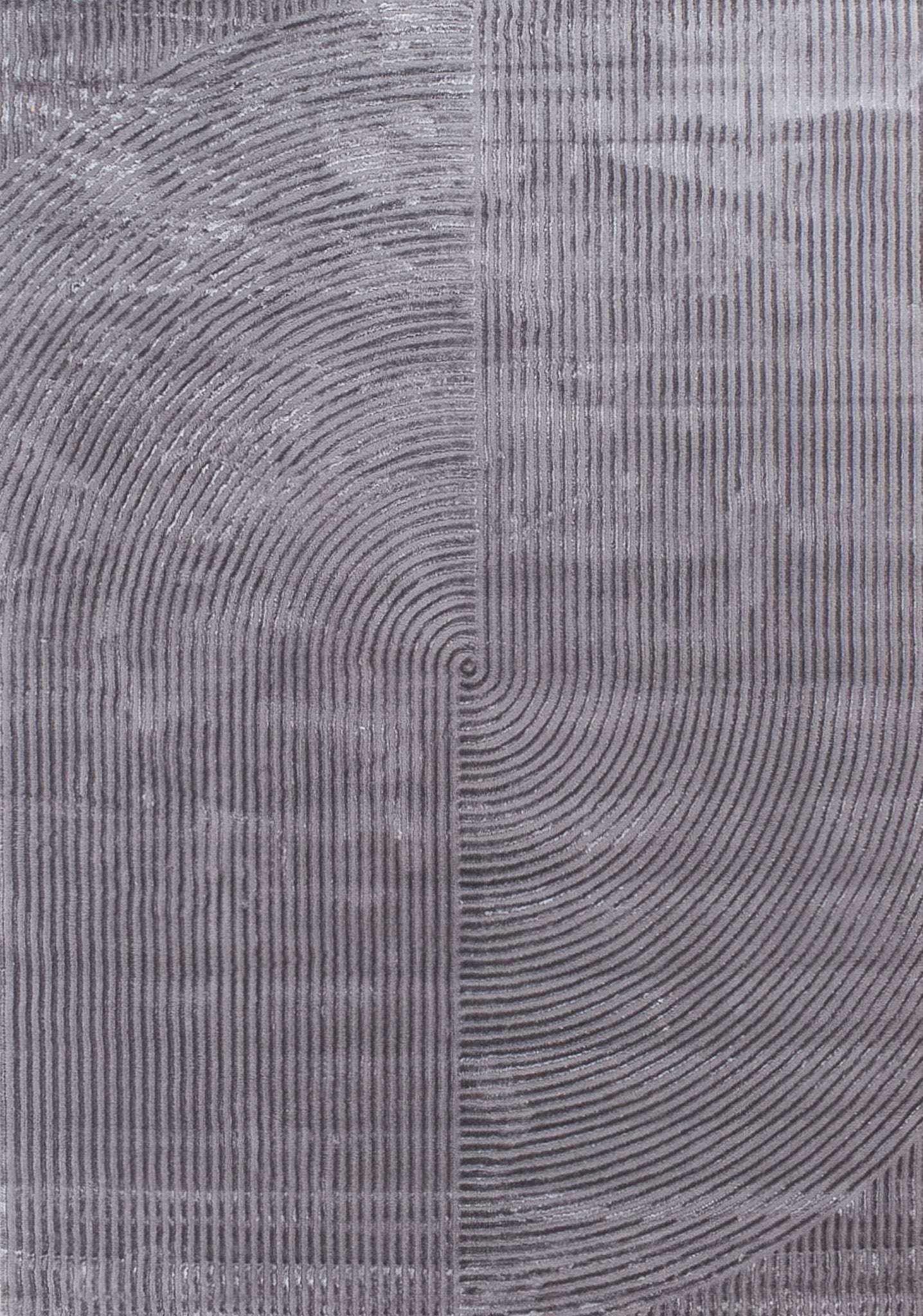 Alfombra con motivos geométricos en pelo en relieve gris: BIA159GRI BIANCA