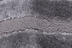 Alfombra con motivos geométricos en pelo en relieve gris: BIA159GRI BIANCA