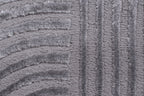 Alfombra con motivos geométricos en pelo en relieve gris: BIA159GRI BIANCA