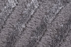 Alfombra con motivos geométricos en pelo en relieve gris: BIA159GRI BIANCA