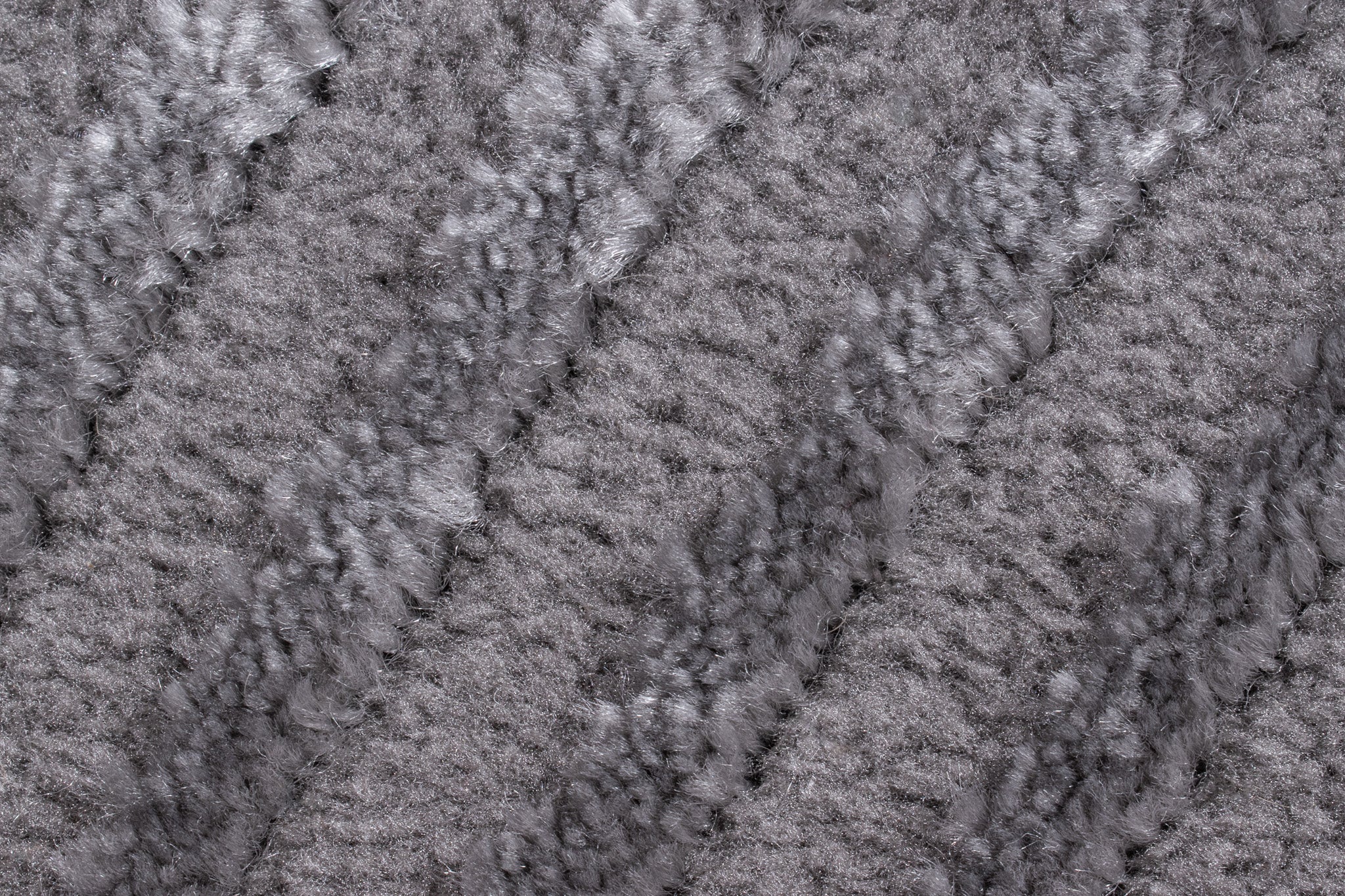 Alfombra con motivos geométricos en pelo en relieve gris: BIA159GRI BIANCA