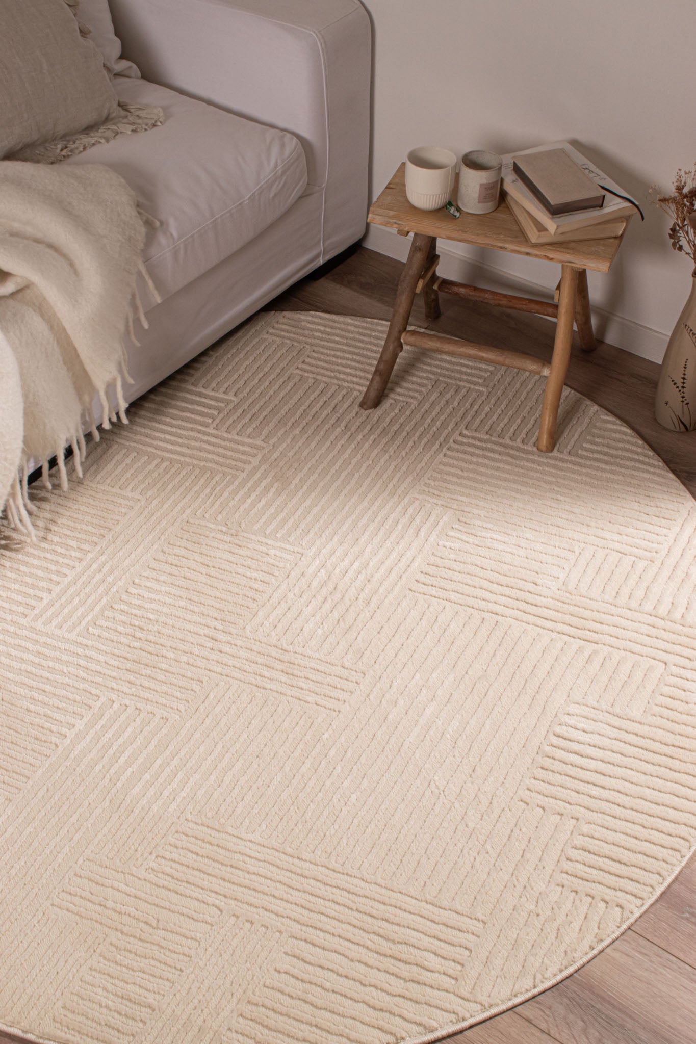 Bianca - Tapis D'Intérieur - Polypropylène - Creme